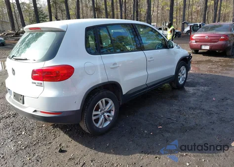 2014 Volkswagen Tiguan S из США, поврежденный, VIN WVGBV3AX7EW596246